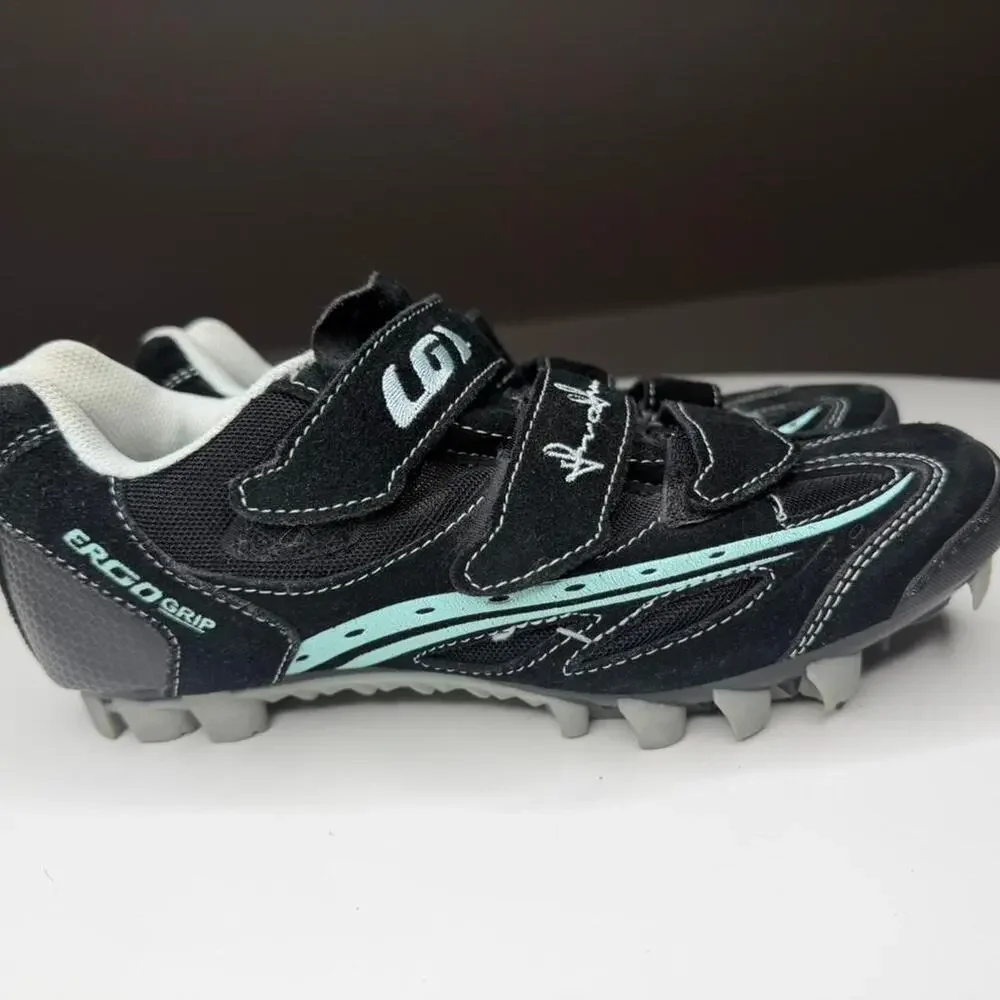 Louis Garneau Ergo Grip Cycling Shoes EU 39 Black SPD Clip‎ Bike Shoes